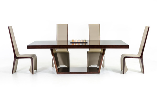 VGBB1405T-EBONY Modrest Alexander Modern Ebony High Gloss Dining Table By VIG Furniture