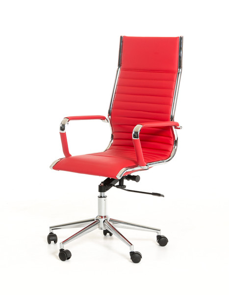 VGLFWX-15-RED Modrest Madison Modern Red Leatherette Office Chair By VIG Furniture