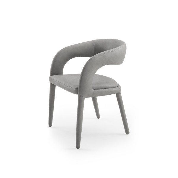 VGEUMC-7182CH-GRY Modrest Faerron - Modern Grey Leatherette Dining Chair By VIG Furniture