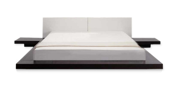 VGKCOPAL-CK California King Opal Japanese Style Platform Bed And 2 Nightstands By VIG Furniture