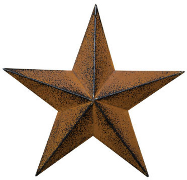 Rust And Black Barn Star - 5.50" G570755AB By CWI Gifts