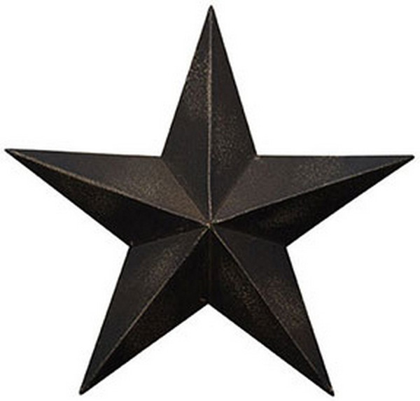 Antique Black Barn Star - 5.5" G570755BSMY By CWI Gifts