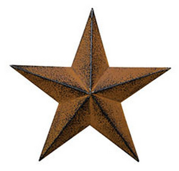 Rust And Black Barn Star - 8" G57078AB By CWI Gifts
