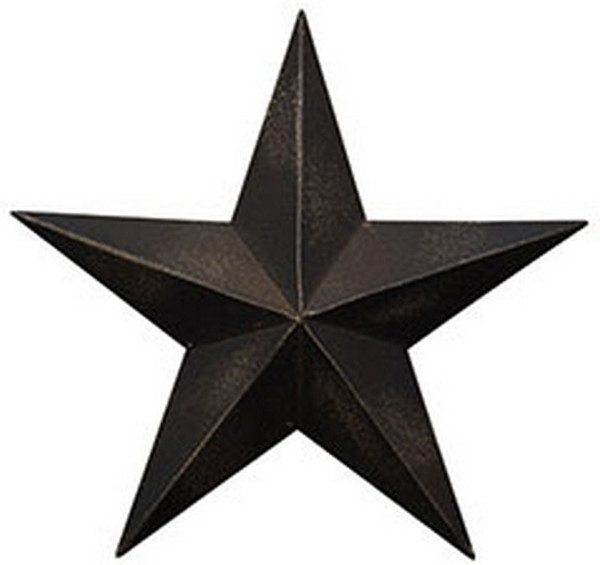 Antique Black Barn Star - 8" G57078BSMY By CWI Gifts