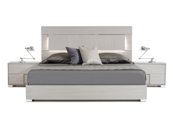 VGACETHAN-BED-Q Queen Modrest Ethan Italian Modern Grey Bed By VIG Furniture