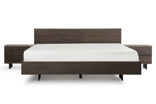 VGEDSELMA-BED-Q Modrest Selma Modern Dark Aged Oak Queen Bed By VIG Furniture