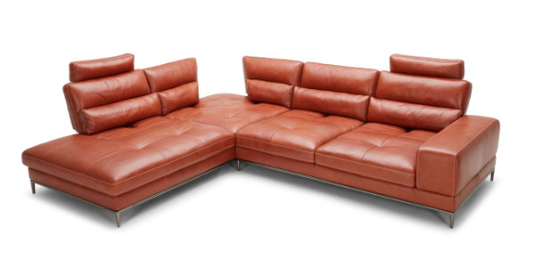 VGKK5309-LAF-SECT Divani Casa Kudos - Modern Cognac Laf Chaise Sectional Sofa By VIG Furniture