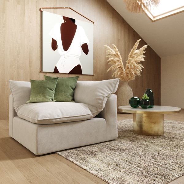 VGKKKF.2651-GRY-CORNER Divani Casa Garman - Modern Light Grey Corner By VIG Furniture