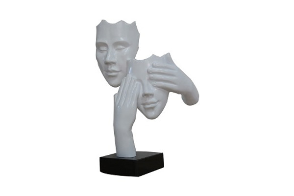 VGTH-DS-078 Modrest Two Faces White & Black Sculpture By VIG Furniture