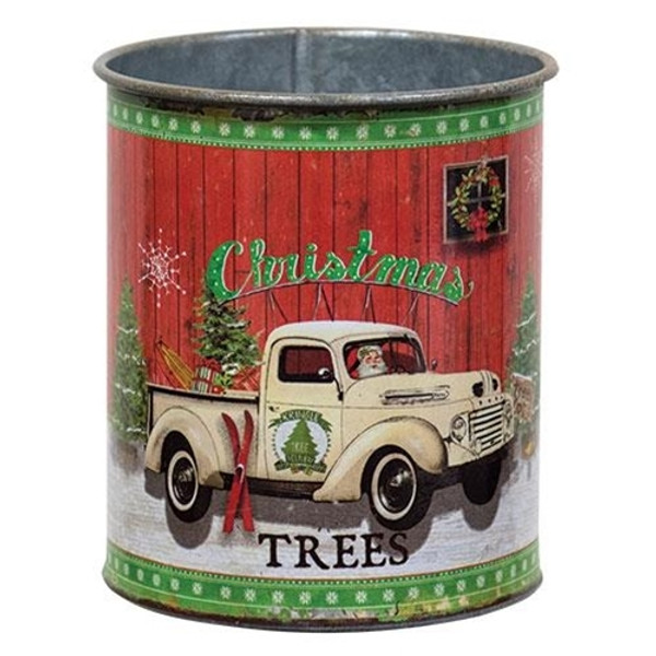 Christmas Trees Truck Can G60128 By CWI Gifts