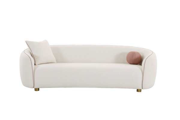 VGOD-ZW-22013-S Modrest - Winfree Modern Off White Fabric 3-Seater Sofa By VIG Furniture