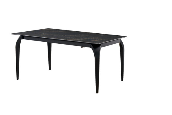 VGYF-DT8937-BLK-DT Modrest Suri - Modern Black Ceramic Extendable 71"/94.5" Dining Table By VIG Furniture