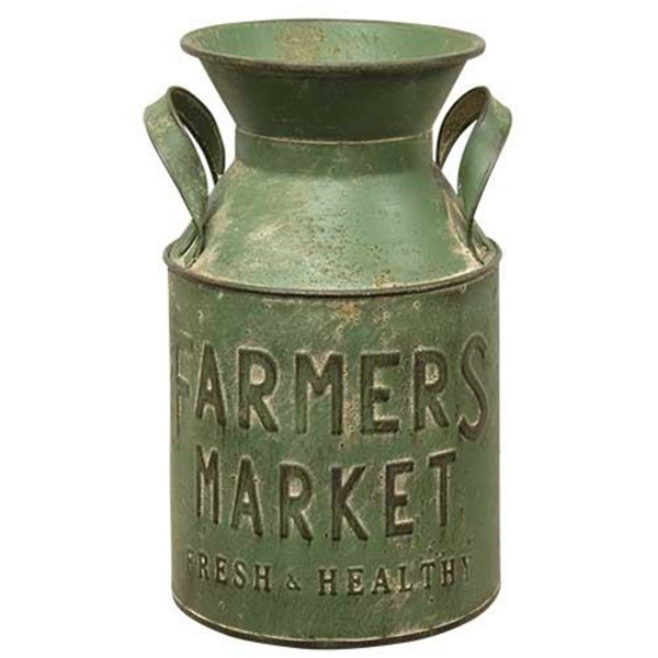 Farmers Market Milk Can G60173 By CWI Gifts