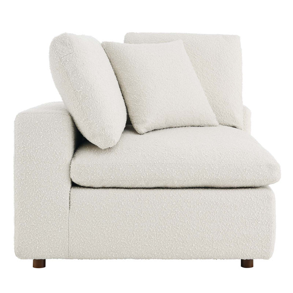 Modway Commix Down Filled Overstuffed Boucle Fabric Corner Chair - Ivory EEI-6259-IVO