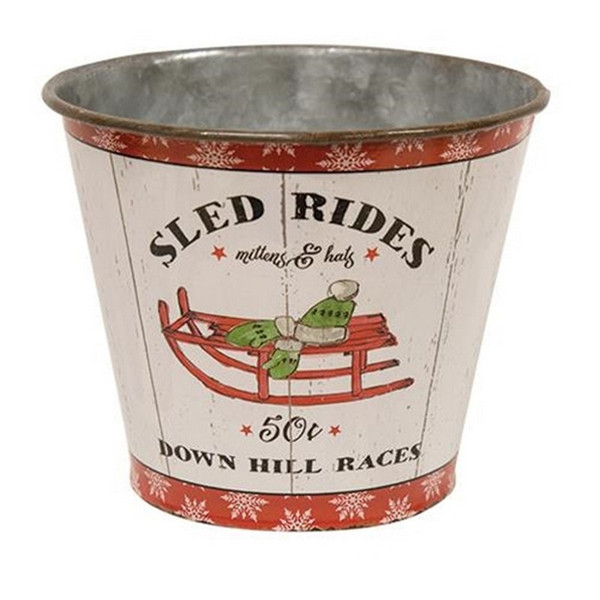 Sled Rides Bucket G60183 By CWI Gifts