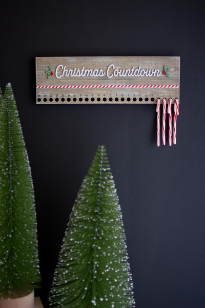 Kalalou CGU2530 Countdown To Christmas - Candy Cane Holder