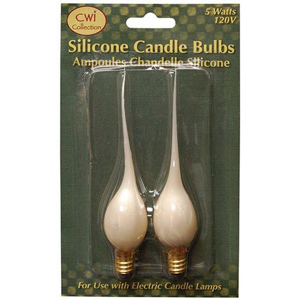 2/Pkg Warm Silicone Bulbs 5W G620185 By CWI Gifts