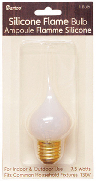 7.5 Watt Silicone Flame Bulb G620356 By CWI Gifts