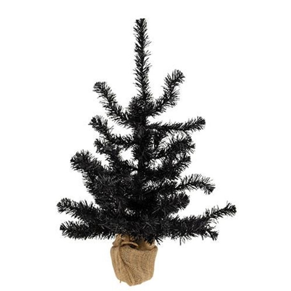 Black Tree W/Burlap Base 2Ft FC659730 By CWI Gifts