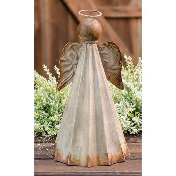 Distressed Metal Angel 11" G65031 By CWI Gifts