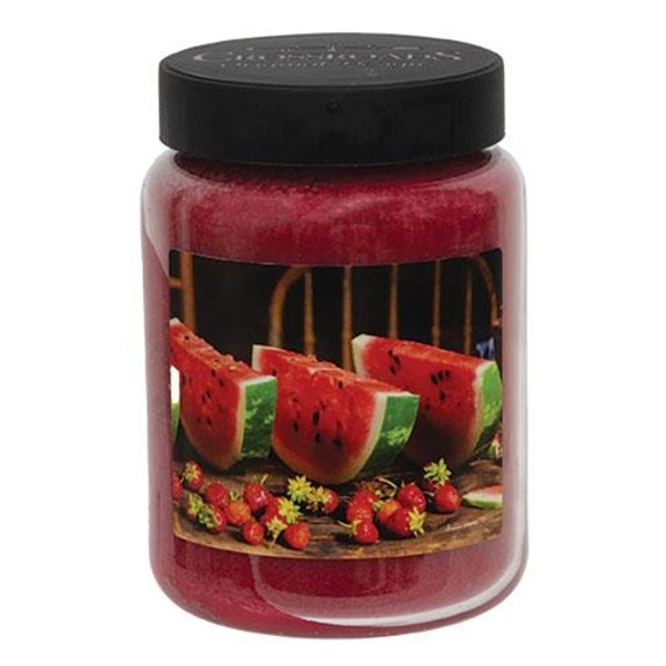 Watermelon & Strawberries Jar Candle 26Oz G26200 By CWI Gifts