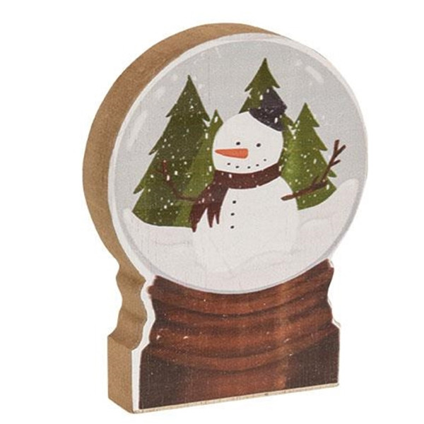 *Chunky Snowman Forest Snowglobe Sitter G36405 By CWI Gifts
