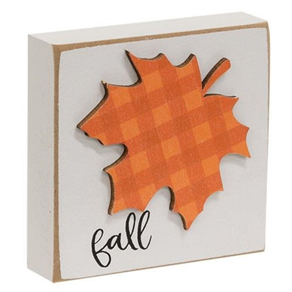 Fall Plaid Leaf Block G36507 By CWI Gifts