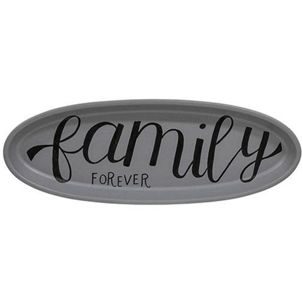 Family Forever Oval Tray G36736 By CWI Gifts