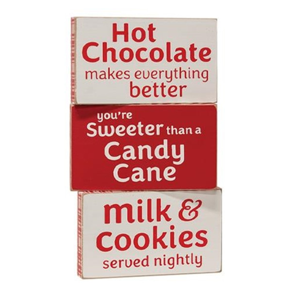 Hot Chocolate Block 3 Asstd. (Pack Of 3) G36797 By CWI Gifts
