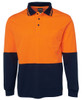 Jb's Hi Vis L/S Cotton Back Polo  6HPL