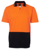 Jb's Hi Vis S/S Non Button Polo  6HNB