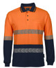 Jb's Hi Vis L/S Segmented Tape Polo  6HLST