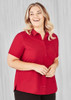 CS947LS Womens Florence Plain Short Sleeve Shirt