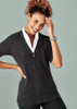 CK962LC Womens Zip Front Short Sleeve Knit Cardigan