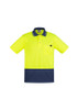 ZH415 Mens Hi Vis Comfort Back Short Sleeve Polo