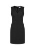 34021 Womens Comfort Wool Stretch Sleeveless V-Neck Dress