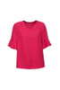 RB966LS Womens Aria Fluted Sleeve Blouse