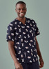 CST147MS Mens Printed Best Friends Scrub Top