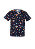 CST148MS Mens Printed Space Party Scrub Top