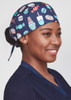 CSC245U Unisex Printed Scrub Cap