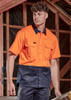 ZW115 Mens Hi Vis Short Sleeve Shirt