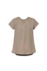 CLEARANCE RB967LS Womens Kayla V-Neck Pleat Blouse