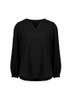 Biz Corporates Womens Ruche Long Sleeve Blouse - RU568LL