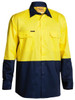 TWO TONE HI VIS COOL LIGHTWEIGHT DRILL SHIRT - LONG SLEEVE  BS6895