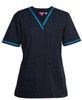 LADIES CONTRAST SCRUBS TOP 4SCT1