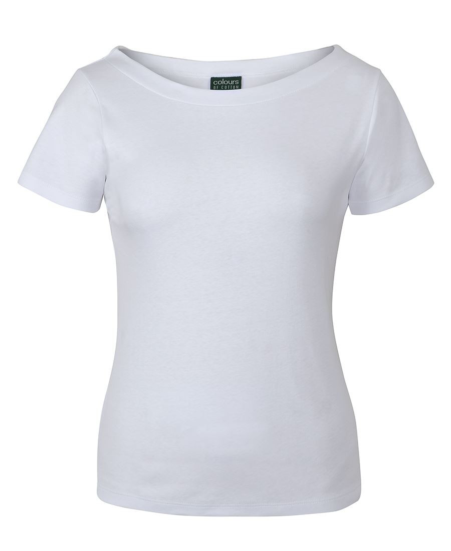 C Of C Ladies Boat Neck Tee 1BTS