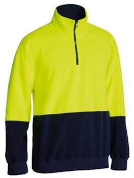 HI VIS POLARFLEECE ZIP PULLOVER BK6889 HI VIS POLARFLEECE ZIP PULLOVER BK6889