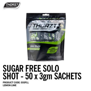 THORZT Sugar Free Solo Shot - 50 x 3gm Sachets - Lemon Lime SSSFLL