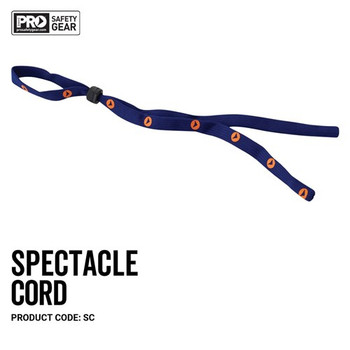 Pro Choice Safety Gear Spectacle Cord Black SC 12pk