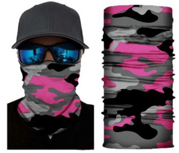Simba Bandana face mask Neck Gaiter Camo Pink S174